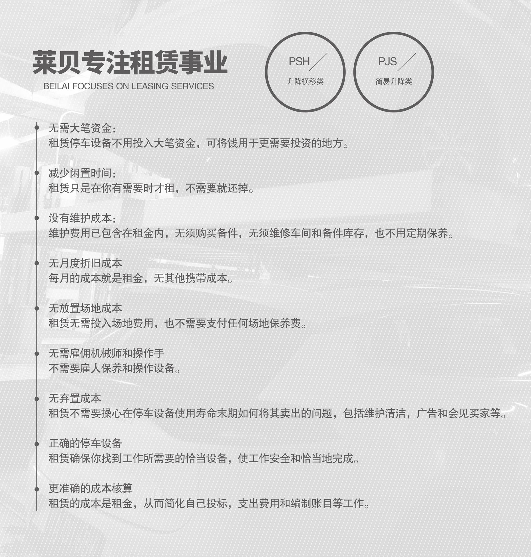 升降橫移式機械式停車位出租專注租賃經(jīng)營